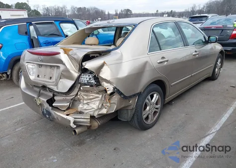 2007 Honda Accord 2.4 Ex из США, поврежденный, VIN 1HGCM56837A115872